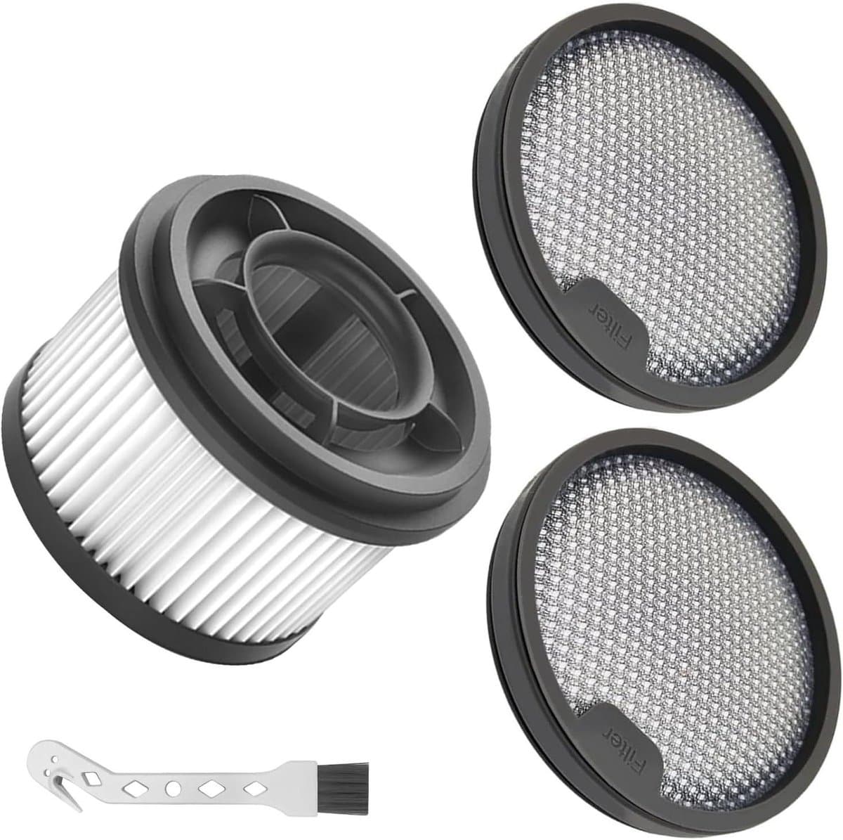 Ronte - Voorfilter voor stofzuiger, wasbaar, 3 HEPA-filters, 1 reinigingsborstel, compatibel met Dreame Z10 Station/T10/T20/T30/R10/R10 Pro / R20 / R20 Pro en Xiaomi G9/G10/G10Plus/G9Plus — afbeelding 1