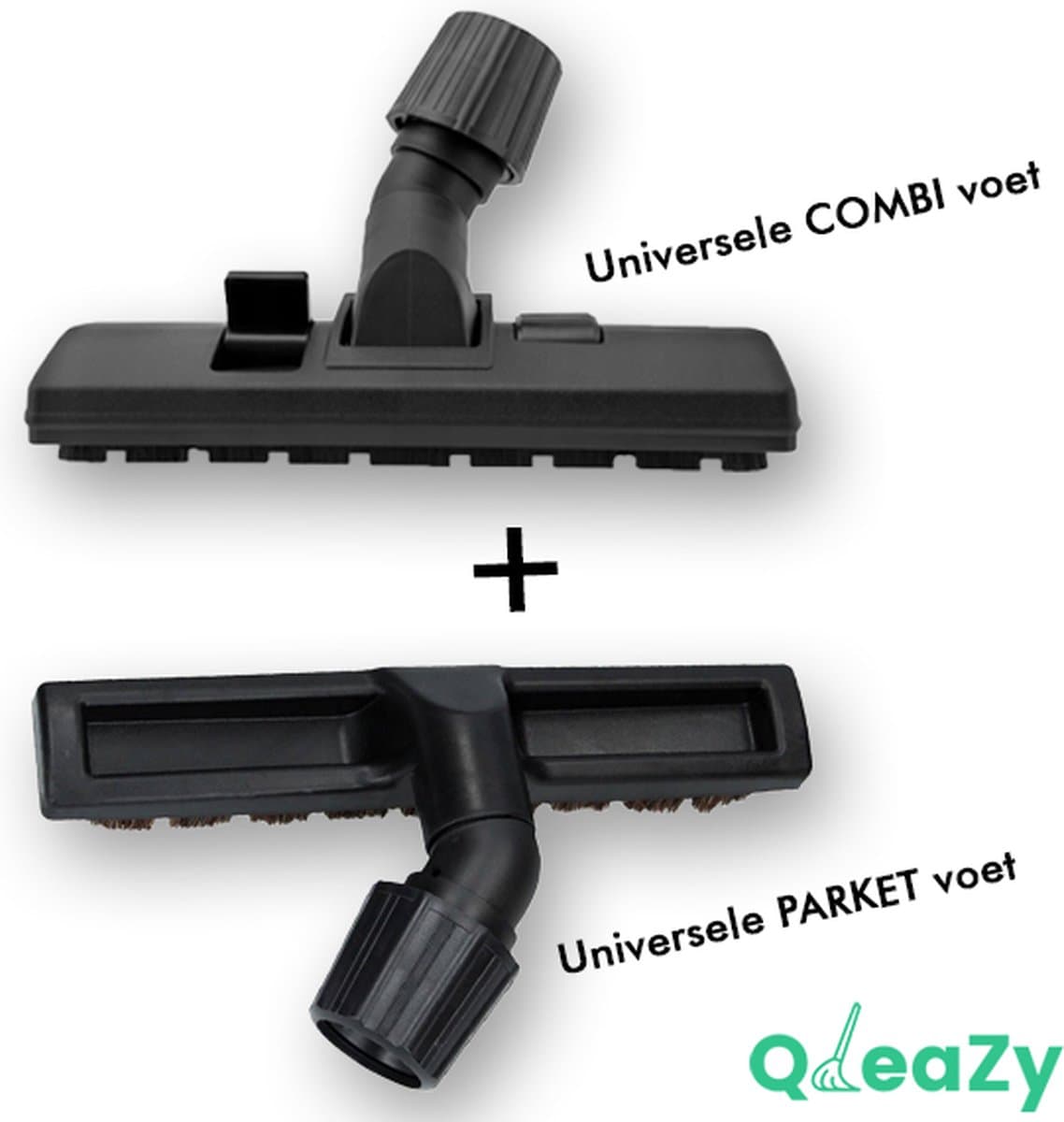 Luxe COMBI & PARKET borstel Geschikt Voor Numatic/Miele/Philips en vele andere Stofzuigers - Stofzuiger Mondstuk Borstel Voet Zuigmond - Parketzuigmond Voor Harde Vloeren/Laminaat/Parket/Marmer - Parketvoet Met Wielen & Zachte Haren - Stofzuigermond — afbeelding 1