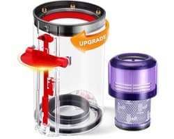 Stofbak + HEPA-filter compatibel met Dyson V11 V15 SV14 SV15 SV22, stofreservoir reserveonderdeel 970050-01/965443-01, 19,6 cm hoog