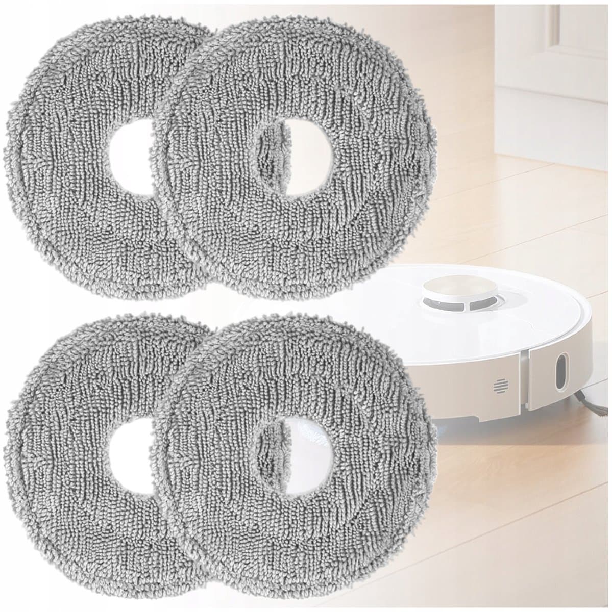 Dreame L-Series - Mop Pads - 4 stuks - Microfiber — afbeelding 1