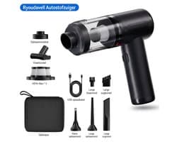 Ryoudavell - Autostofzuiger - 20000Pa - Borstelloze Motor - Draadloos - Zuigen en Blazen - USB Oplaadbaar - Handstofzuiger - Kruimelzuiger
