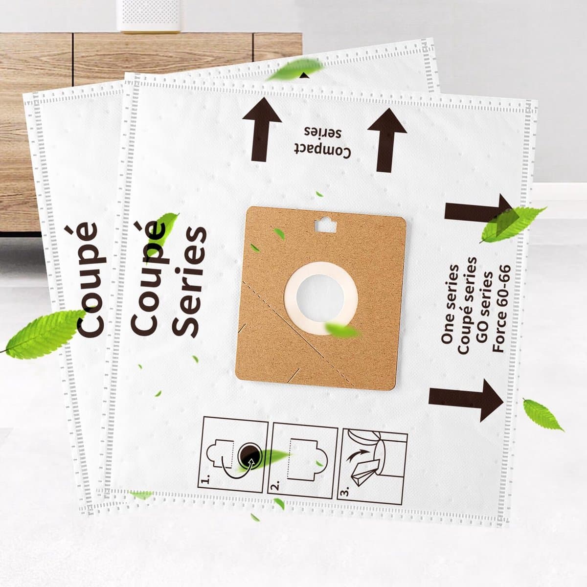 Dailygoody - Stofzuigerzakken Nilfisk Coupe Neo - 12 Stuks - Sterke Kwaliteit - Geschikt voor Nilfisk One - Vervangende Zak - Ideaal voor Huishoudens ... — afbeelding 1
