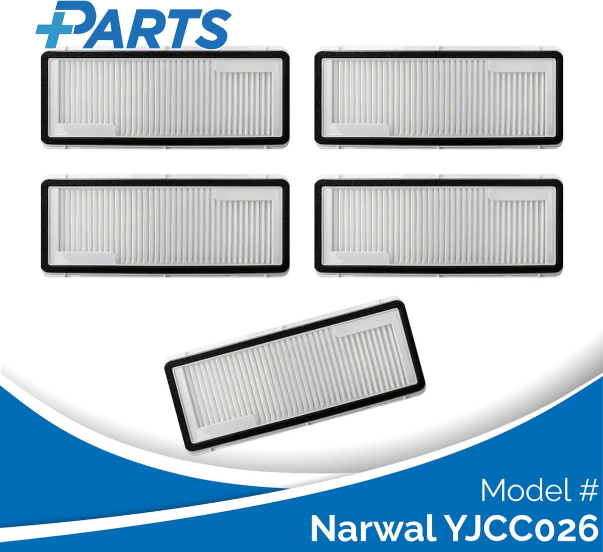 Narwal YJCC026 Filters (5 Stuks, Plus.Parts® alternatief voor CP-PJ-A00088-00-00) — afbeelding 1