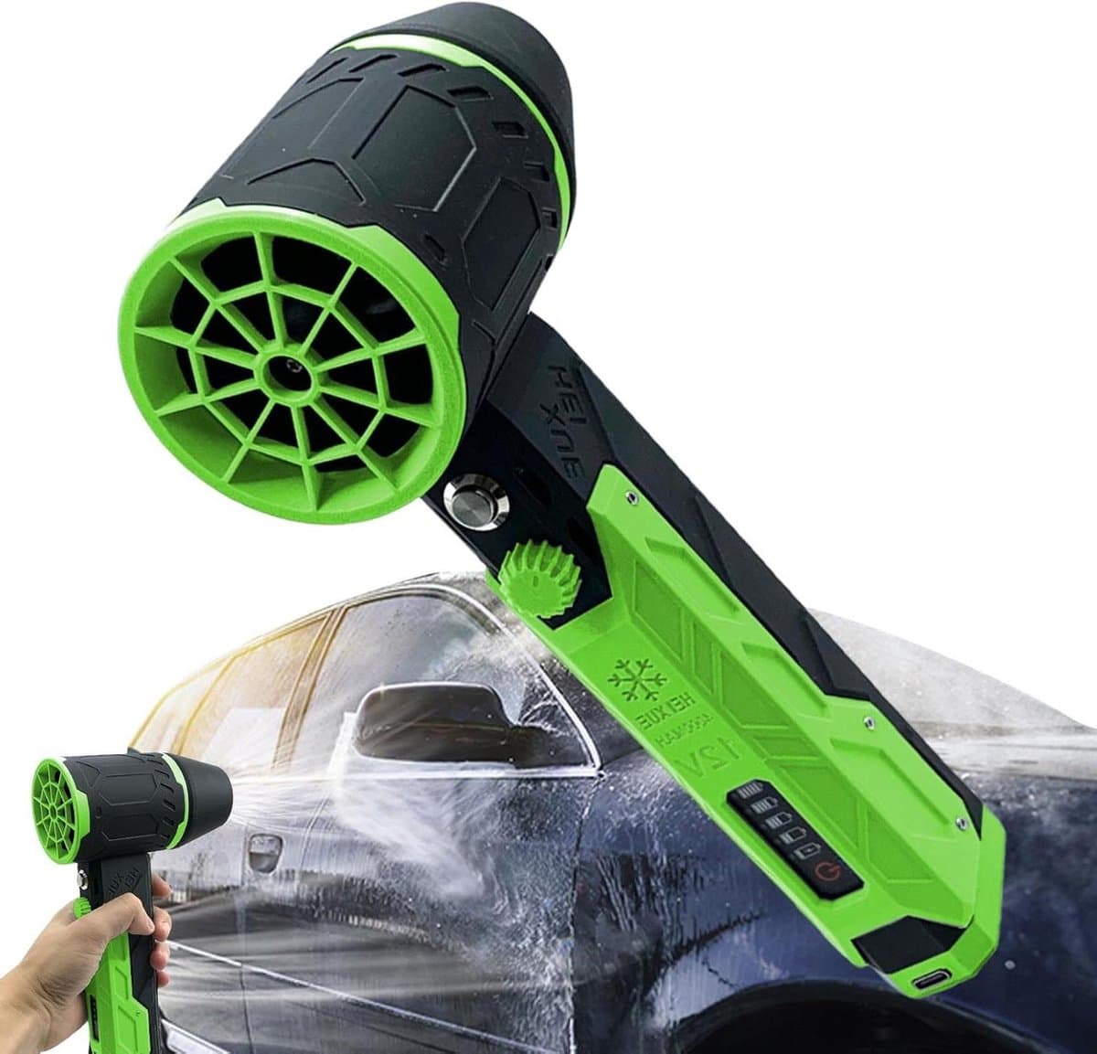 Elektrische Luchtblazer - Stofdoek Reiniger - Apparaten Schoonmaken - Traploze Snelheid - 4000mAh Batterij - Zwart — afbeelding 1