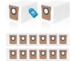 14 stuks stofzuigerzakken - compatibel met Dreame D10 Plus D10s Plus Z10 Pro L10 Plus robotstofzuiger- 2,5 liter automatisch afsluitende stofzak - vervanging voor dierenhaar en dagelijks vuil -meerlaagse filtratie