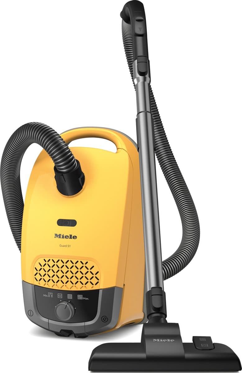Miele Guard S1 stofzuiger met zak 890W Sunsetgeel Compact model met ComfortFit filtersysteem en Dynamic Drive — afbeelding 1