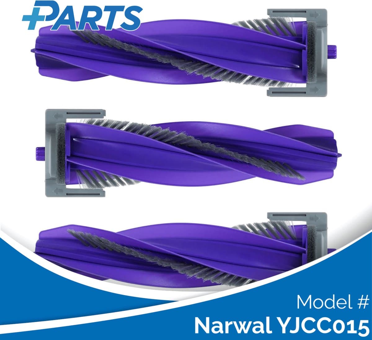 Narwal YJCC015 Borstels (3 Stuks, Plus.Parts® alternatief voor CP-PJ-A00090-00-00) — afbeelding 1