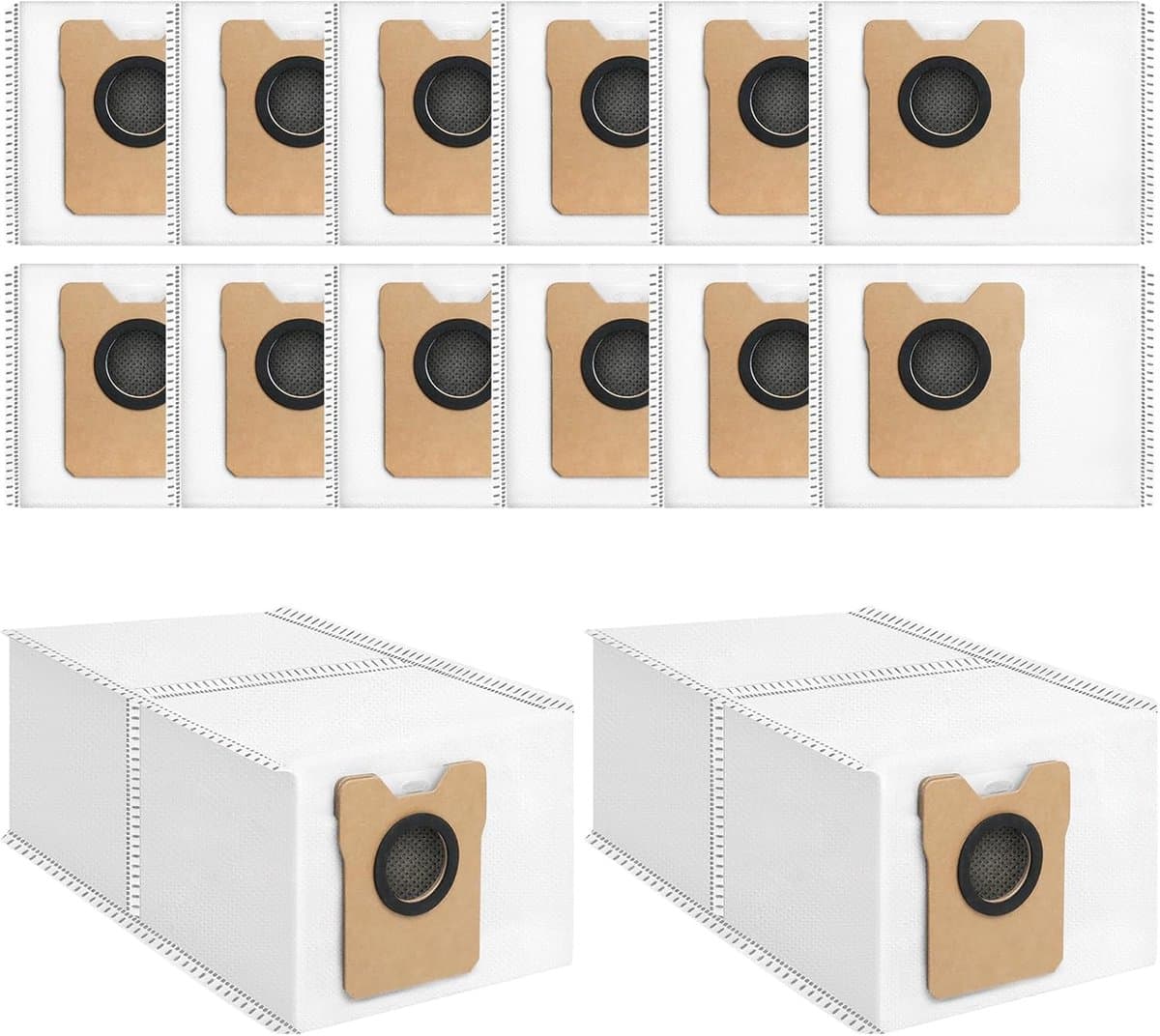 14 stuks stofzakken voor Eufy C20 Omni/C10 robotstofzuiger-grote capaciteit- wegwerp-stofzuigerzakken — afbeelding 1