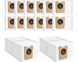 14 stuks stofzakken voor Eufy C20 Omni/C10 robotstofzuiger-grote capaciteit- wegwerp-stofzuigerzakken