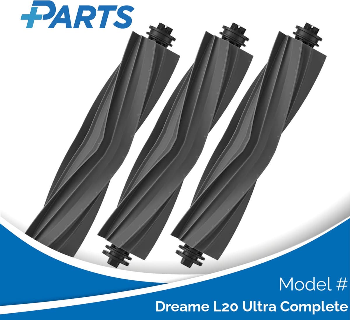 Dreame L20 Ultra Complete Borstels (3 Stuks, Plus.Parts® alternatief voor RMSRB0) — afbeelding 1