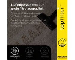Set van 4 Tornado TopFilter Premium stofzuigerzakken