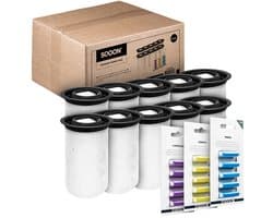 SQOON® Stofzuigerzakken geschikt voor Numatic PODS Henry Quick / Hetty Quick / NQ Quick – Set van 10x Stofzuigerzakken gelijk aan 915744, 915269 + 15x Geursticks