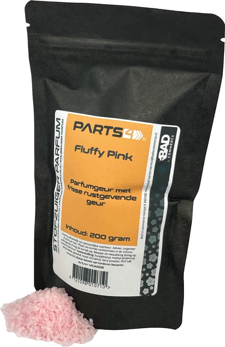 PARTS4® Stofzuiger parfum Fluffy Pink | 200 gram in hersluitbaar zakje | Verspreidt een aangename geur tijdens het stofzuigen — afbeelding 1