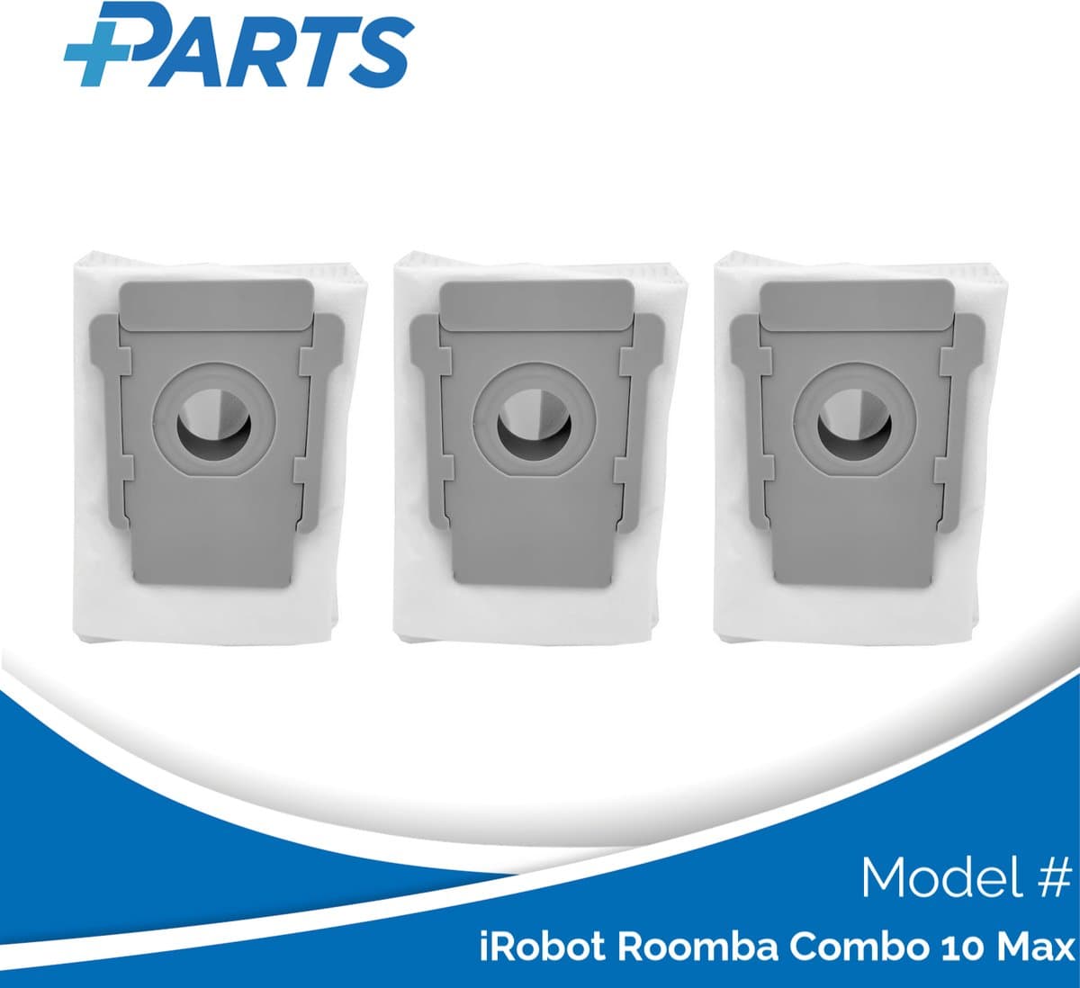 iRobot Roomba Combo 10 Max Stofzakken (3 Stuks, Plus.Parts® alternatief voor 4626194 / 4640235) — afbeelding 1