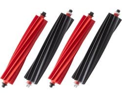 Roborock S8 Max(V) Ultra, Qrevo Master en Qrevo Slim Hoofdborstelset (2x2 Stuks, Plus.Parts® alternatief voor 8.02.0322)