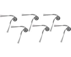 Zero-tangle side brush replacement parts - 6-pack - Geschikt voor Roborock Qrevo Curv, Qrevo Edge, P20 PRO, G30 en G20S Ultra robotstofzuigers