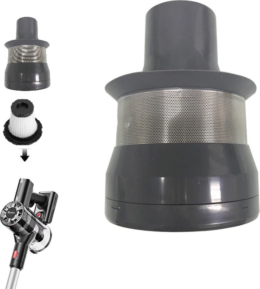 Originele Cycloon Accessoires Air Dut Voor Tocmoc T200/T185 Moosoo - Zedra S600 Moosoo Handheld Draadloze Stofzuiger Onderdeel Multi Kegel Componenten — afbeelding 1