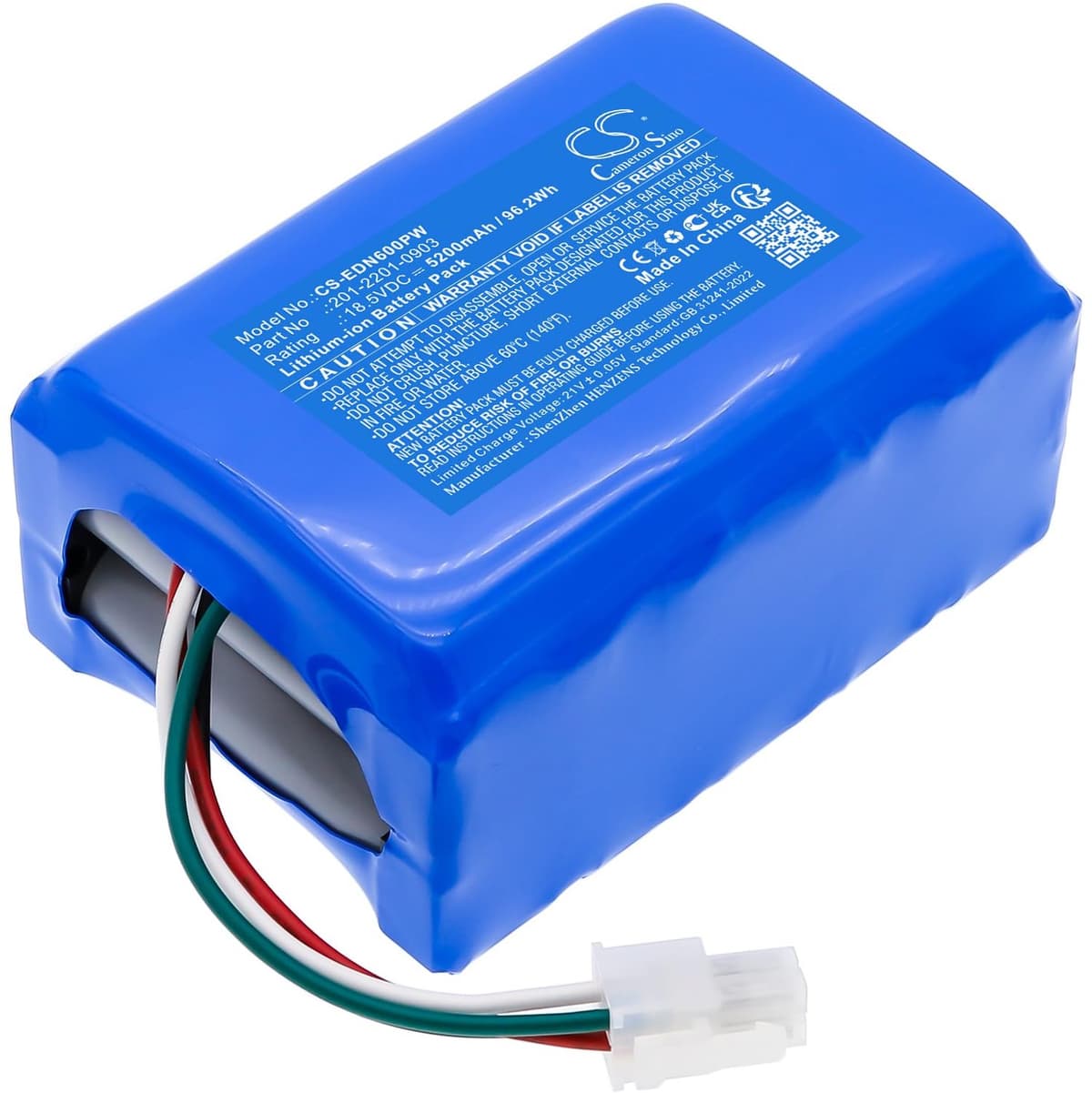 Stofzuigeraccu - 5200 mAh - 18,5 V - voor Ecovacs — afbeelding 1