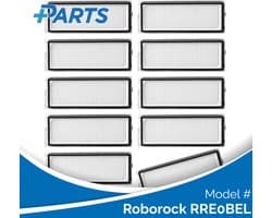 Roborock RRE0BEL Filters (10 Stuks, Plus.Parts® alternatief voor 8.02.0341)