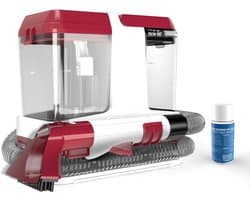 JCP® Vlekkenreiniger - Draagbare Wasstofzuiger - Dubbele Watertanks - Rood - 26cm x 25cm x 26cm