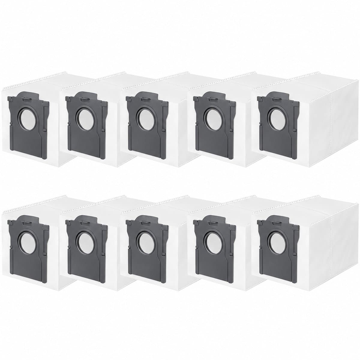 10 Stuks Stofzuigerzakken Voor Robotstofzuiger - Geschikt Voor Dreame L10 L10s L20 X20 X30 X40 X50 L40 L50 Ultra En Mova P10 E30 P50 V50 Ultra - 3,2 Liter Capaciteit - 4-Laagse Filterstructuur - Vervangende Stofzakken Voor Leegstation — afbeelding 1