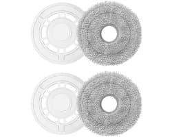 Seb2 - Mop Pad Vervangset - Voor Ecovacs Deebot T30 Pro Omni - Hoogwaardige Katoenen Doekjes - Perfecte Pasvorm - Ideaal voor Vloeronderhoud - G...