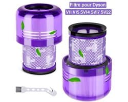Set van twee filters Geschikt voor Dyson V11 V15-serie, Dyson V11 Absolute borstelfilters, Dyson SV14 Absolute Animal Fluffy Brush, enz.