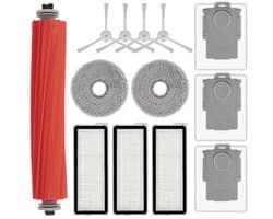 Accessoireset compleet 13-delig voor Roborock Qrevo S - Rolborstel, zijborstels, stofzakken, HEPA-filters, dweilpads - PromoHome