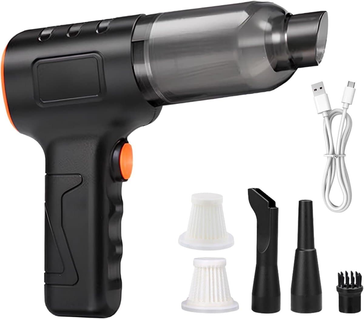 Kruimeldief draadloos - Handstofzuiger - Autostofzuiger - Accessoireset — afbeelding 1