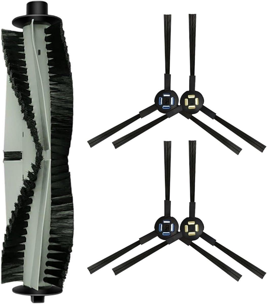 Roller Borstel Zijborstel kit voor Silvercrest SSR1 SSRA1 voor A9s A9 A7 A80 Plus A10s L100 Robotic Stofzuiger — afbeelding 1
