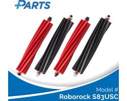 Roborock S83USC Borstels (4 Stuks, Plus.Parts® alternatief voor 8.02.0322)