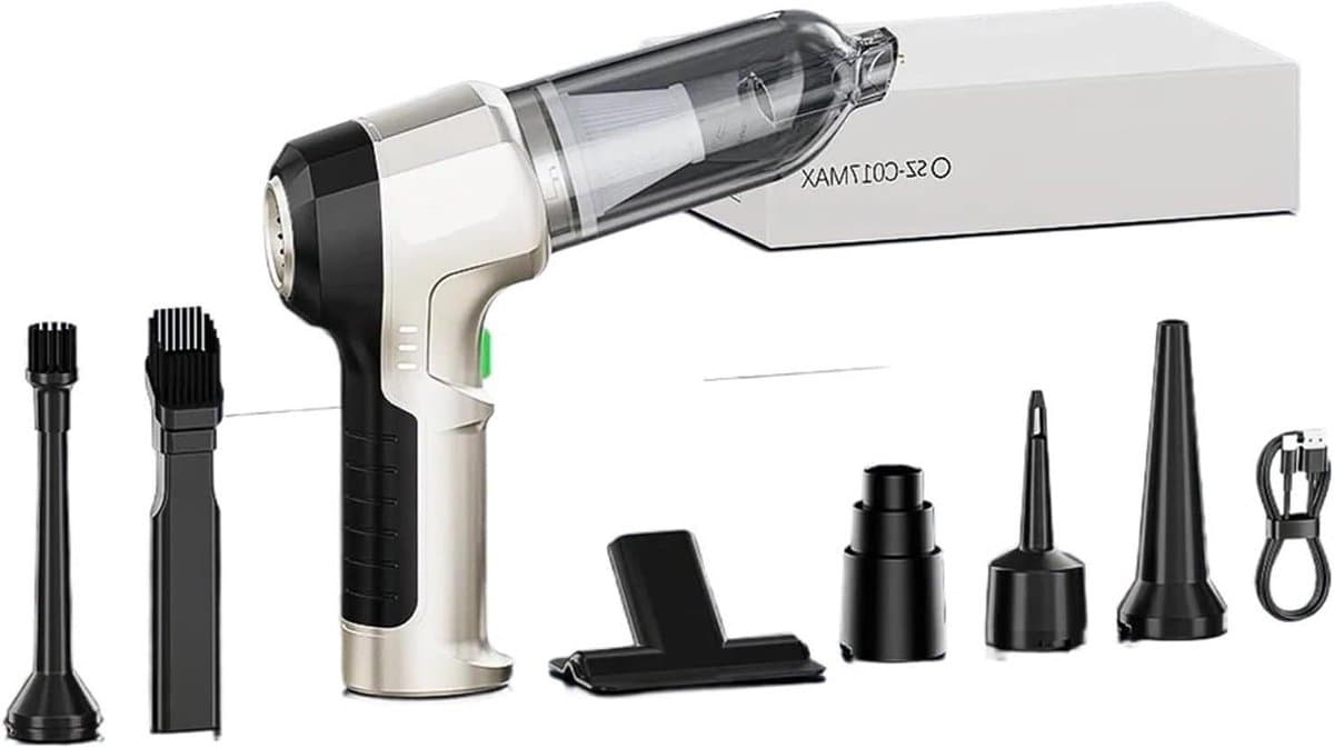 Draagbare Stofzuiger - Handstofzuiger Krachtig - Auto Reinigen - Draadloze Zuigkracht - 10x10x10 mm - Maximaal — afbeelding 1
