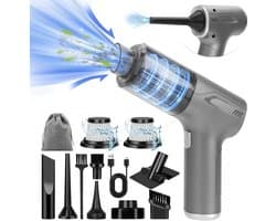 Draadloze Handstofzuiger 4-in-1 - Sterke Mini Accu Stofzuiger voor Auto, Keuken en Dierenhaar
