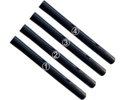 4-Pack Stofzuiger Verlengstangen 32mm - Universeel - Voor Shop Vac & Stofzuigers
