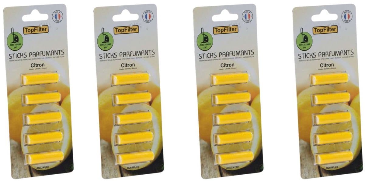 Set van 20 geursticks voor stofzuiger met citroengeur TopFilter — afbeelding 1