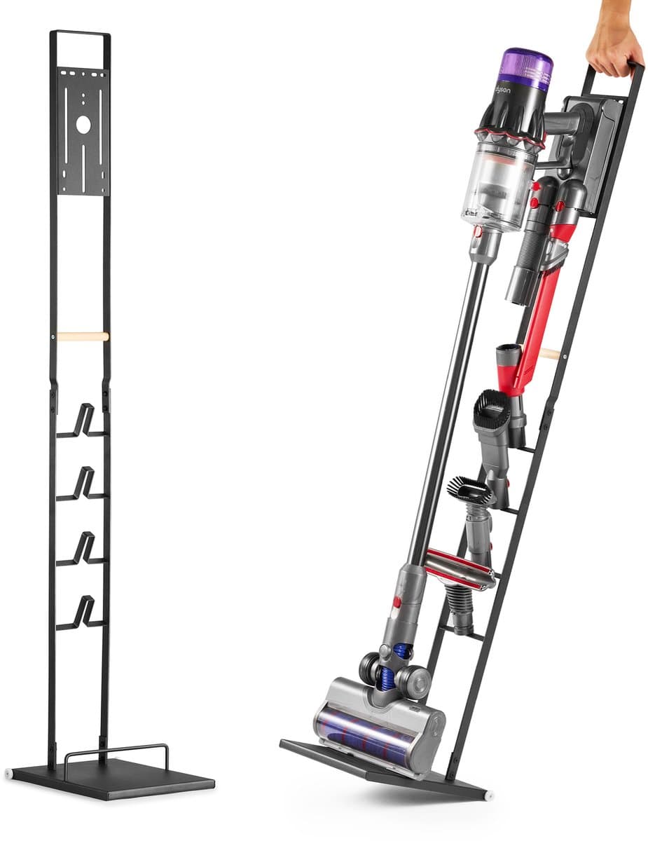 YONO Stofzuigerstandaard Universeel geschikt voor Dyson V10/V11/V15 - Houder Stofzuiger en Accessoires - Zwart — afbeelding 1