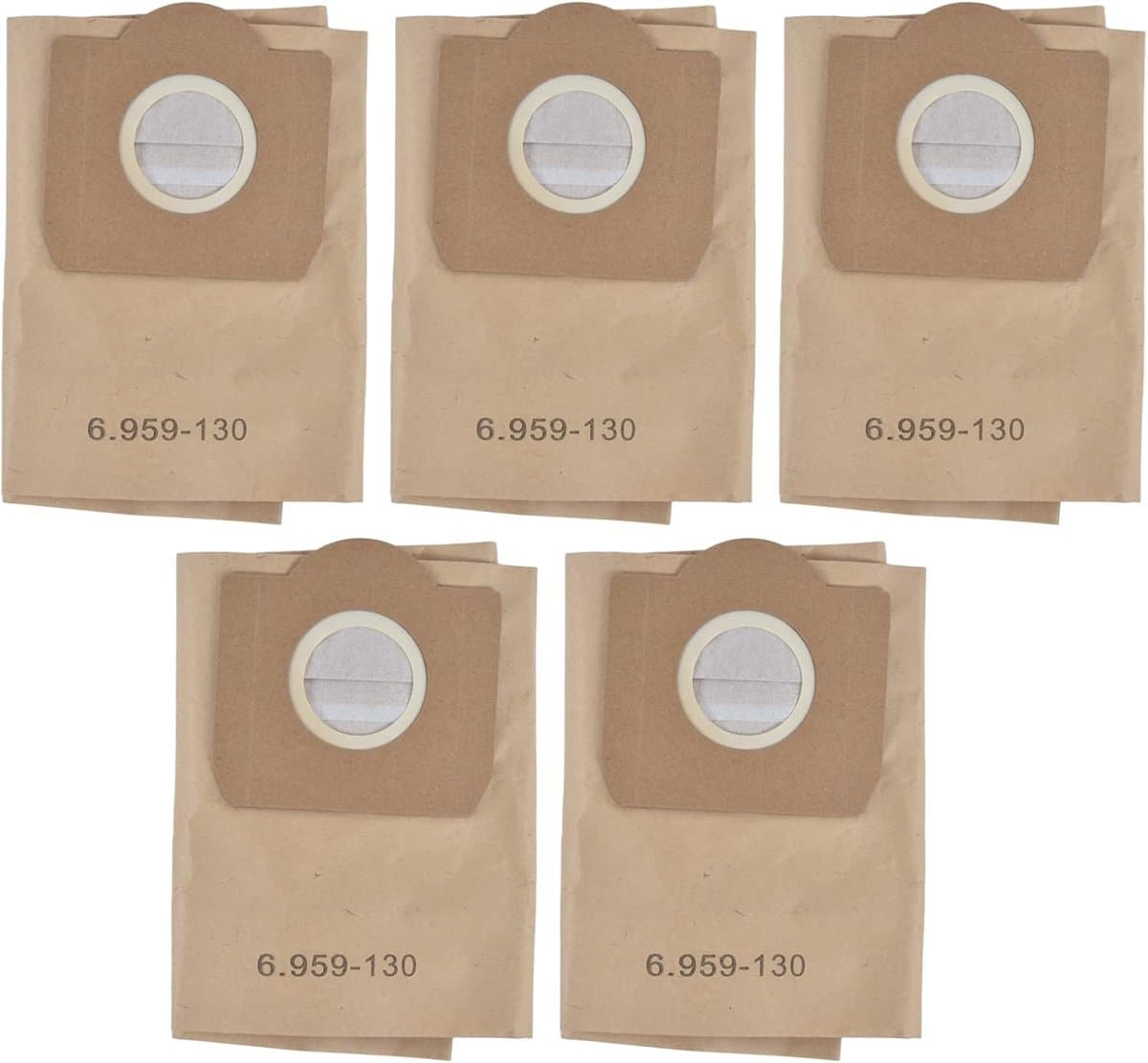 5 Stuks - Stofzuigerzakken Geschikt voor Kärcher 6.959-130.0 - Hoogwaardige Stofzuigerzakken Geschikt voor Kärcher A2204/WD3300/MV3/WD3 - Multifunctionele Stofzuiger — afbeelding 1
