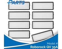 Roborock QV 35A Filters (8 Stuks, Plus.Parts® alternatief voor 8.02.0296)