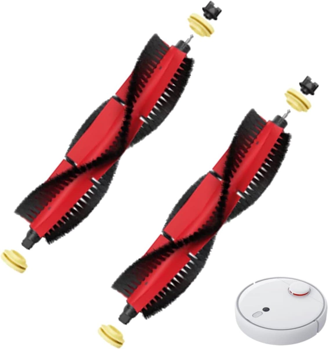 2 Stuks Vervangende Roller Borstel, Onderdelen Roller Borstels, Hoofdborstel Gescht voor S5 S5 Max S6 S6 Pure S6 MaxV S7 E2 E3 E4 E5 T4 T6 P5 T7 T7 Pro S50 S51 S55 — afbeelding 1