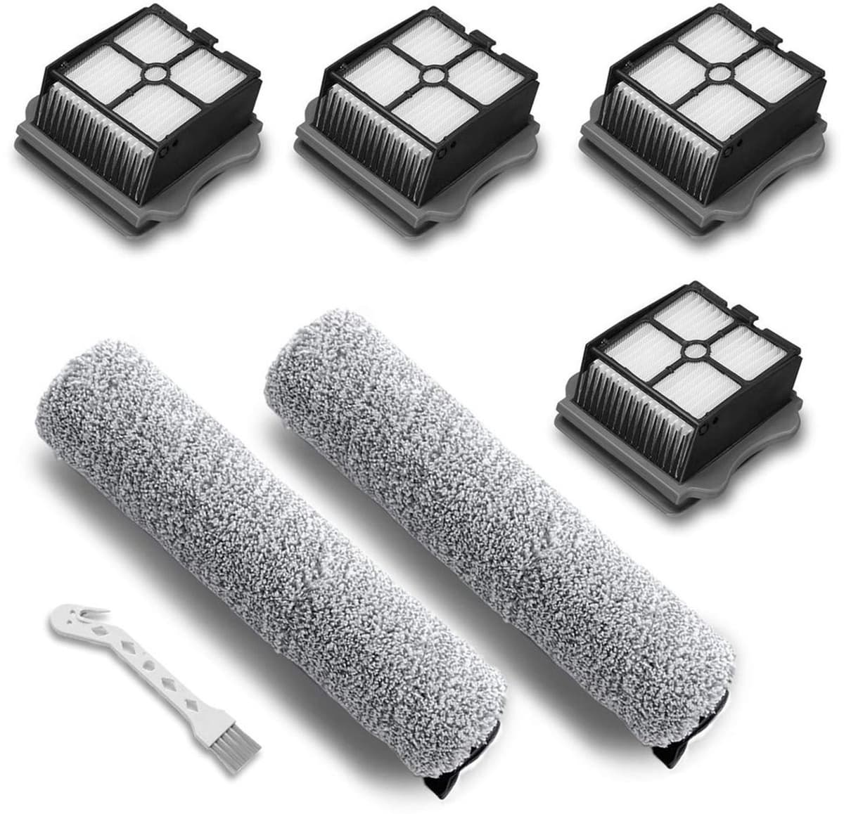 Vervangonderdelen voor nat-droogstofzuiger - 2 borstelrollers en 4 filters — afbeelding 1