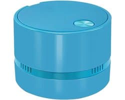 Mini Stofzuiger - Desktop Reiniger - Bureau Schoonhouden - Krachtige Zuigkracht - 9 x 7.8 cm - Blauw