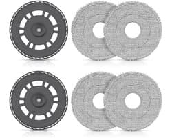 Dweilkoppen Geschikt voor 2 dweilvoetplaten, vervangingsonderdelen, dweildoeken en accessoires Geschikt voor Dreame L10s Ultra Gen 2 / Mova E30 Ultra stofzuigers.