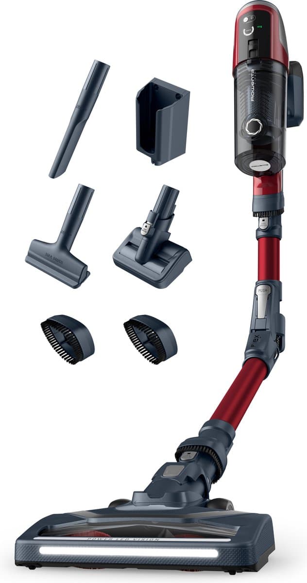 Rowenta RH6471, steelstofzuiger, zwart/rood — afbeelding 1