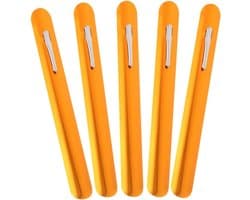 Kruimel Veegmachine - Tafelreiniger - Tafel Schoonmaken - Roestvrij Staal - 5 Stuks - Zilver