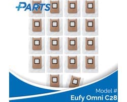 Eufy Omni C28 Stofzakken (18 Stuks, Plus.Parts® alternatief voor T29YQA20)