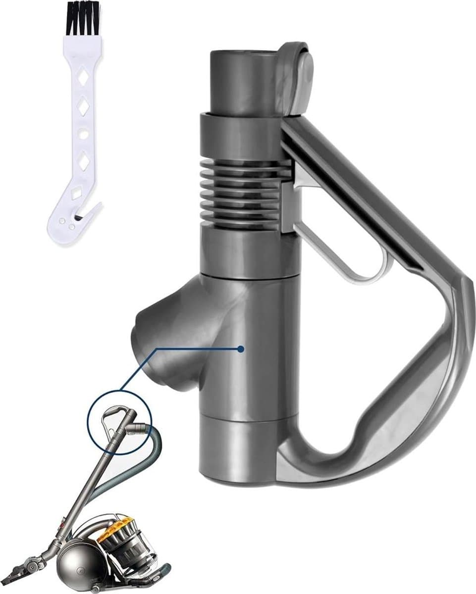 Vervangende handgreep Geschikt voor Dyson DC29 DC33C DC37 DC52 DC19 DC23 DC26 DC32 DC36 DC48 stofzuigers; Dyson stofzuiger vervangende handgreep #917276-01 (grijs). — afbeelding 1