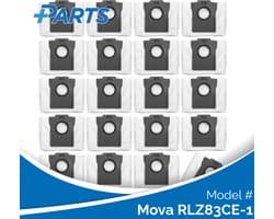 Mova RLZ83CE-1 Stofzakken (20 Stuks, Plus.Parts® alternatief voor RDB8)