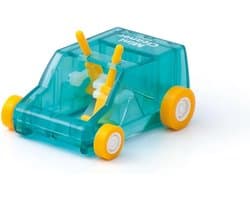Veegschep Auto - Mini Cleaner - Bureau Schoonhouden - Verzamelt Rubber Spaanders - 35 x 46 x 58 mm - Blauw