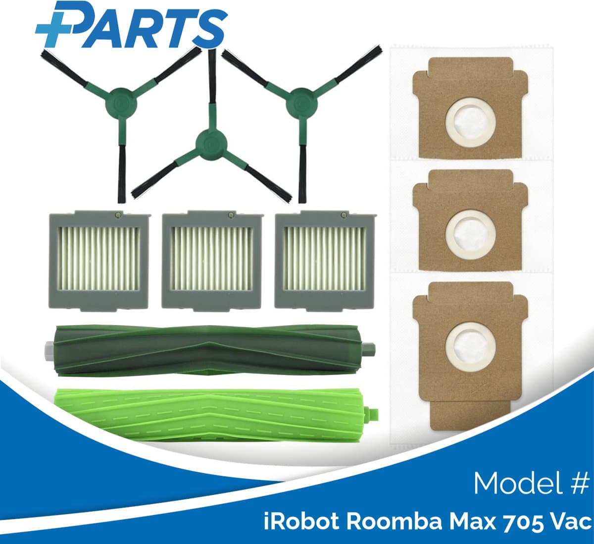 iRobot Roomba Max 705 Vac Onderhoudsset (Plus.Parts® alternatief voor 4849965) — afbeelding 1
