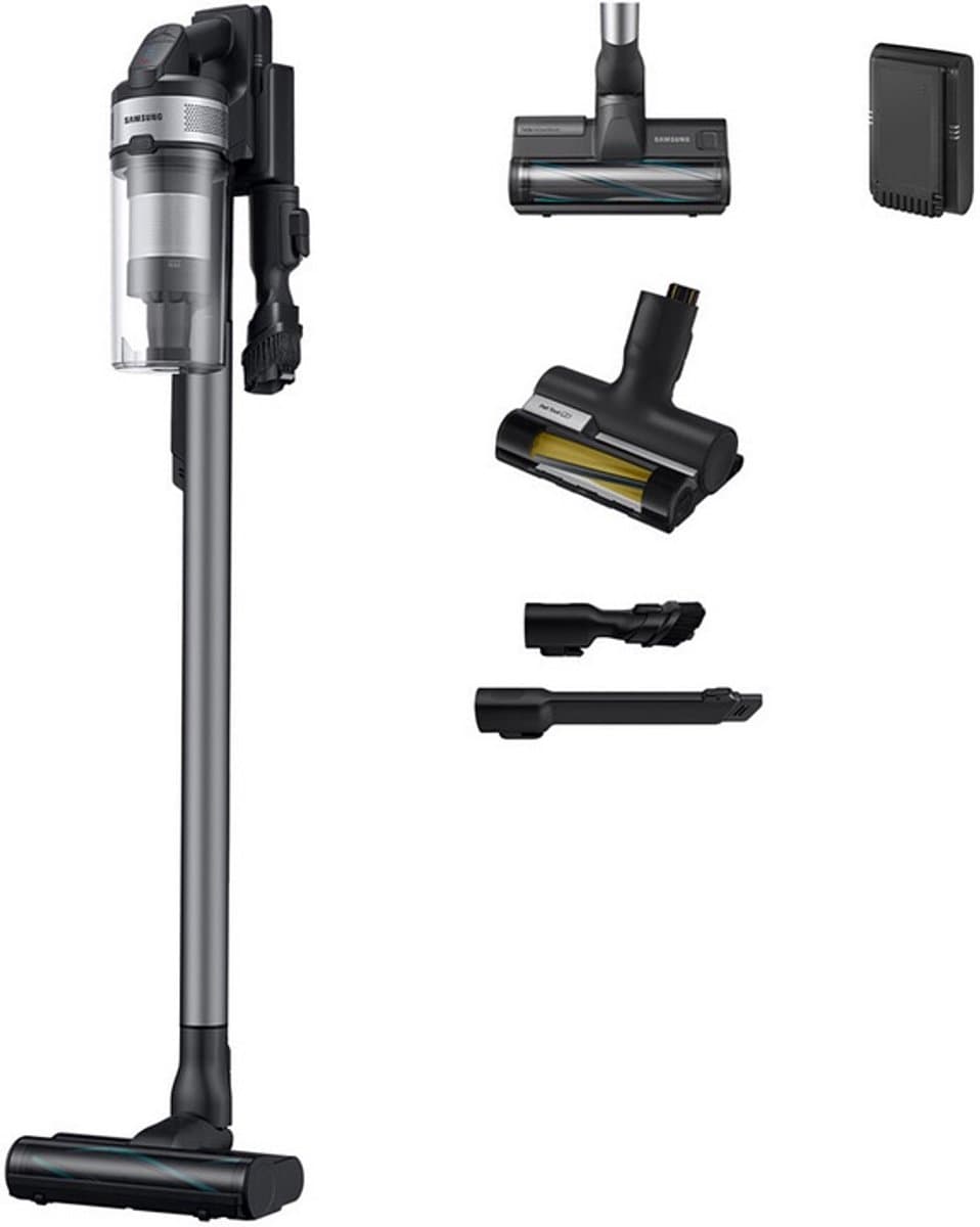Samsung VS20B75AGR5 - Steelstofzuiger - Zwart - 0.8 l Stofreservoir - Vermogen 550 W - Maximale accuduur 60 min — afbeelding 1